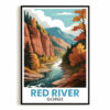 Red River Gorge Vintage Travel Poster Nature Lover Wall Art Landscape Picture Prints Suitable For Home Room Living Room Office Bedroom Aesthetic Decor Unframed