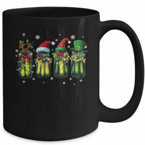 Retro Canned Pickles Christmas Light Homemade Pickle Jar Mug