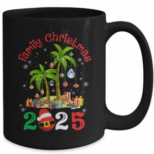 Retro Family Christmas Crew 2025 Matching Family Mug