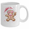 Retro Gingerbread Pink Christmas Blowing Bubble Sunglasses Mug