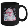 Retro Santa Christmas Blowing Bubble Funny Santa Sunglasses Mug