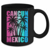 Retro Tropical Sunset Cancun Beach Mexico Summer Vibes Mug