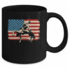 Retro Wrestling American US Flag Wrestling Wrestler Boy Men Mug