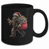 Santa Bigfoot Christmas Lights Funny Sasquatch Believe Mug