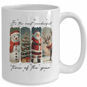 Santa Claus Merry Christmas Coquette Bow Reindeer Snowman Mug