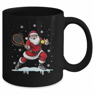 Santa Claus Playing Tennis Christmas Xmas Tennis Player Men Mug