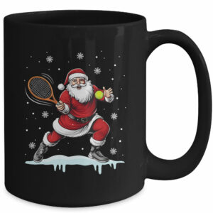 Santa Claus Playing Tennis Christmas Xmas Tennis Player Men Mug