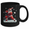 Santa Playing Baseball Christmas Baseball Player Men Boys Xmas Mug