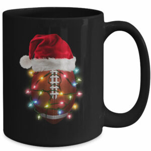 Santa Sports Design For Men Boys Christmas Football Player Mug