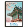 Seoul South Korea Wall Art Vintage Travel Posters Nature City Landscape Picture Prints Suitable For Home Room Living Room Office Bedroom Aesthetic Decor Unframed