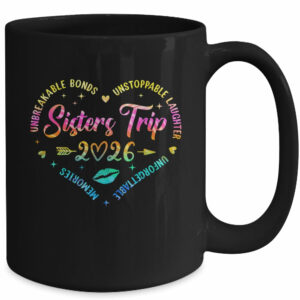 Sisters Trip 2026 Memories Trip Friends Vacation Retro Mug