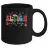 Sleigh All Day Slay Women Christmas Vintage Groovy Santa Hat Mug
