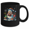 Snowman Reading Book Lovers Christmas Bookworm Librarian Mug