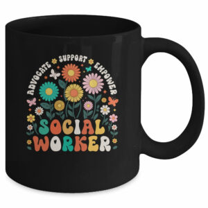 Social Worker Social Work Month Funny Work Love Groovy Mug