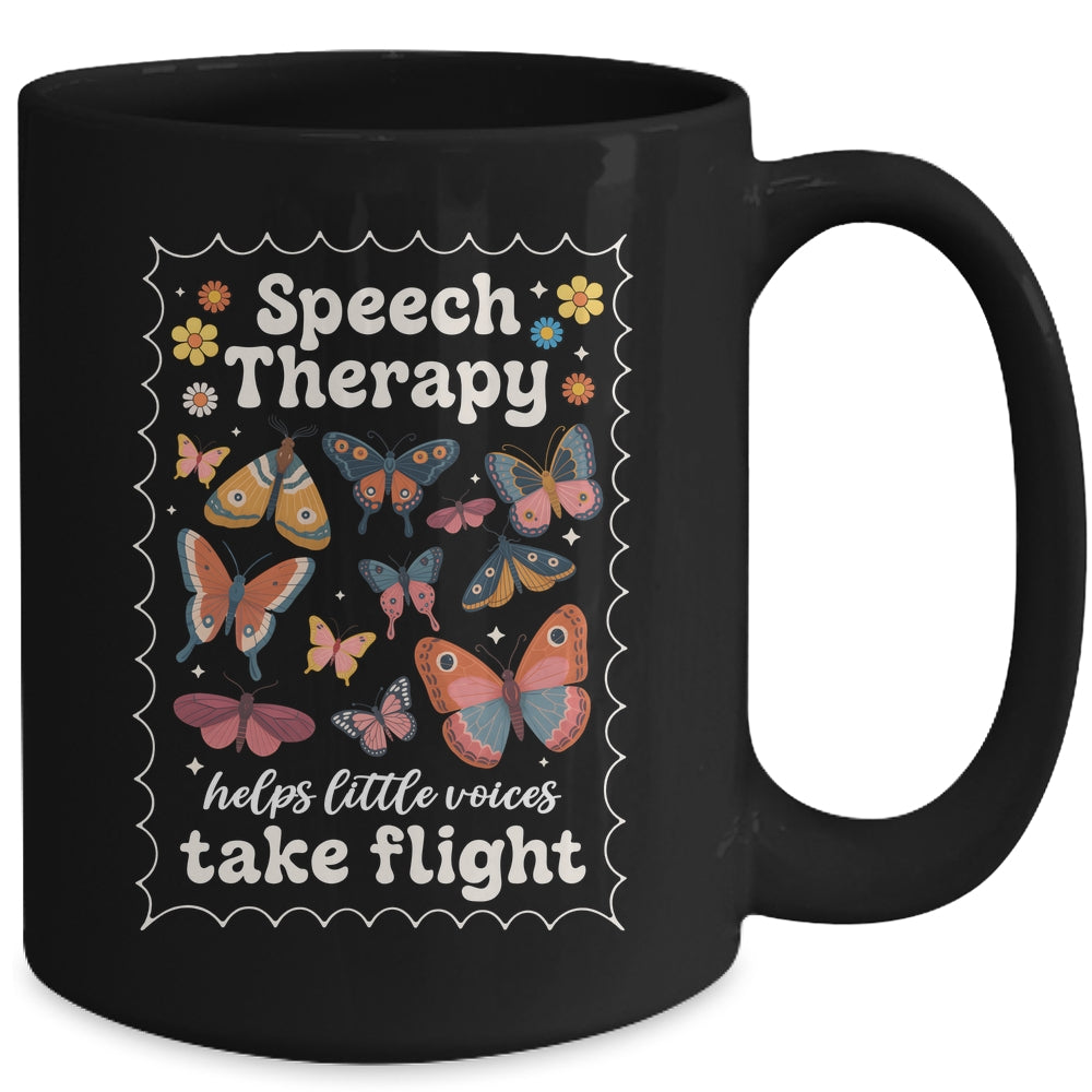 Stamp Speech Therapy Butterfly Speech Language Pathologist Mug Stamp Speech Therapy Butterfly Speech Language Pathologist Mug