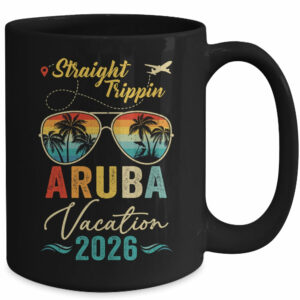Straight Trippin Aruba 2026 Family Summer Vacation Mug