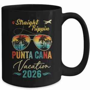 Straight Trippin Punta Cana 2026 Family Summer Vacation Mug