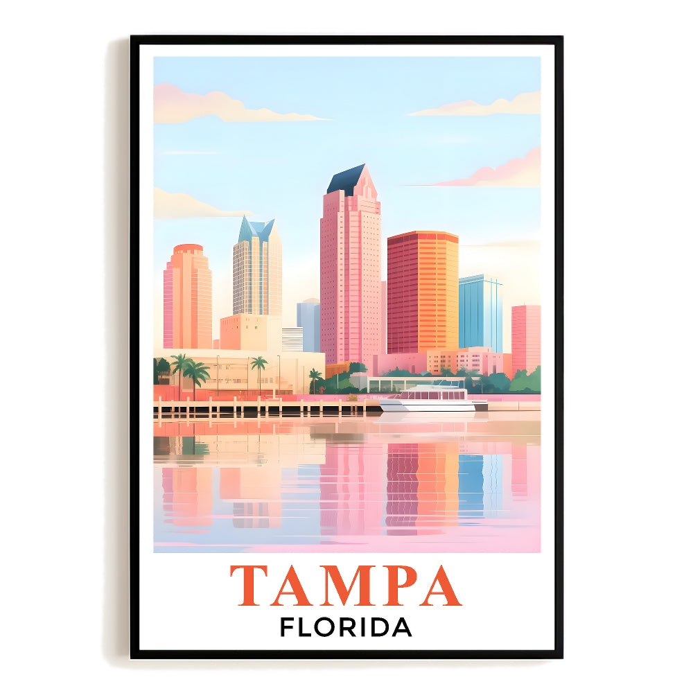 Tampa Art Print Travel Poster Colorful City Skyline Urban Florida Travel Souvenir Wall Art Landscape Painting Ideal For Home Living Room Office Bedroom Decor Unframed Tampa Art Print Travel Poster Colorful City Skyline Urban Florida Travel Souvenir Wall Art Landscape Painting Ideal For Home Living Room Office Bedroom Decor Unframed