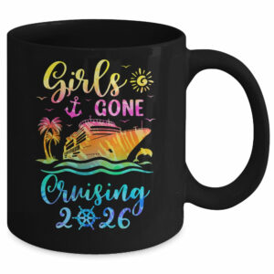Tie Dye Cruising Squad Girls Gone Cruising 2026 Summer Trip Mug