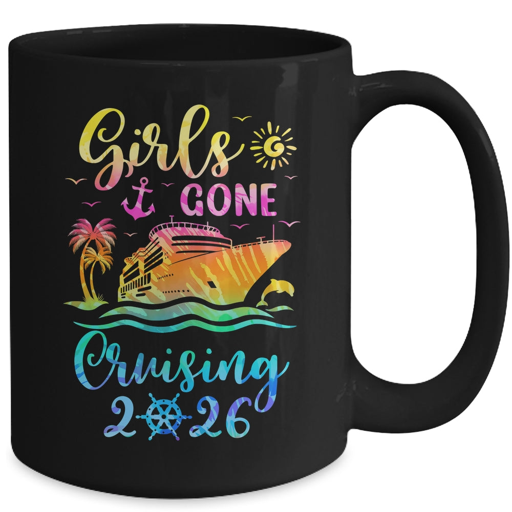 Tie Dye Cruising Squad Girls Gone Cruising 2026 Summer Trip Mug Tie Dye Cruising Squad Girls Gone Cruising 2026 Summer Trip Mug