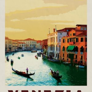 Venice Italy Travel Poster