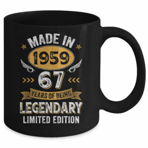 Vintage 1959 67 Years Old Birthday 67th Birthday Men Women Mug