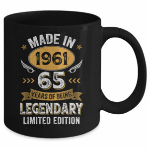 Vintage 1961 65 Years Old Birthday 65th Birthday Men Women Mug