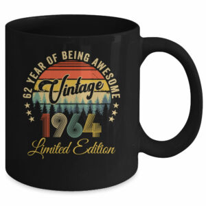 Vintage 1964 Limited Edition 62 Years Old 62nd Birthday Mug