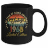 Vintage 1968 Limited Edition 58 Years Old 58th Birthday Mug