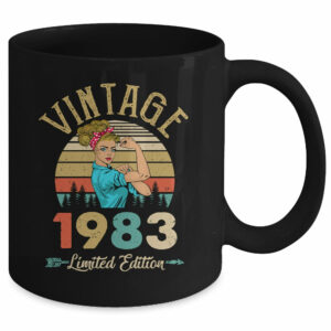 Vintage 1983 43rd Birthday Women 43rd Years Old Mug