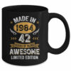 Vintage 1984 42 Years Old Birthday 42nd Birthday Men Women Mug