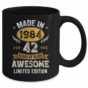 Vintage 1984 42 Years Old Birthday 42nd Birthday Men Women Mug