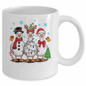 Vintage Christmas Goose Santa Goose Cute Snowman Funny Mug