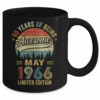 Vintage May 1966 60 Years Old 60th Birthday Men Women Mug