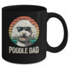 Vintage Poodle Dad For Fathers Day Dog Lover Funny Mug