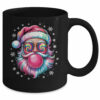Vintage Retro Santa Christmas Bubble Gum Pink Sunglasses Mug