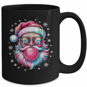 Vintage Retro Santa Christmas Bubble Gum Pink Sunglasses Mug