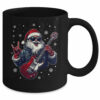 Vintage Rock & Roll Christmas Santa Claus Men Rock Guitar Mug