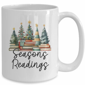 Vintage Seasons Readings All Booked For Christmas Books Club Mug