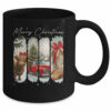 Vintage Town Cowgirl Highland Cow Girl Merry Christmas Mug