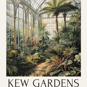 William Morris Print Botanical Kew Gardens Print Vintage London
