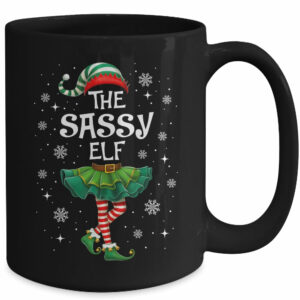 Xmas Family Matching Women Mom The Sassy Elf Christmas Mug