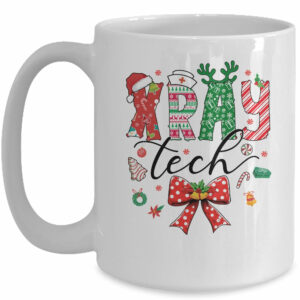 Xray Tech Christmas Coquette Bow Rad Tech Radiology Mug