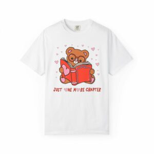 Just One More Chapter Bookish Animal Lover Tee Shirt