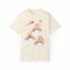 Kitschy Cat Tee with Rainbows